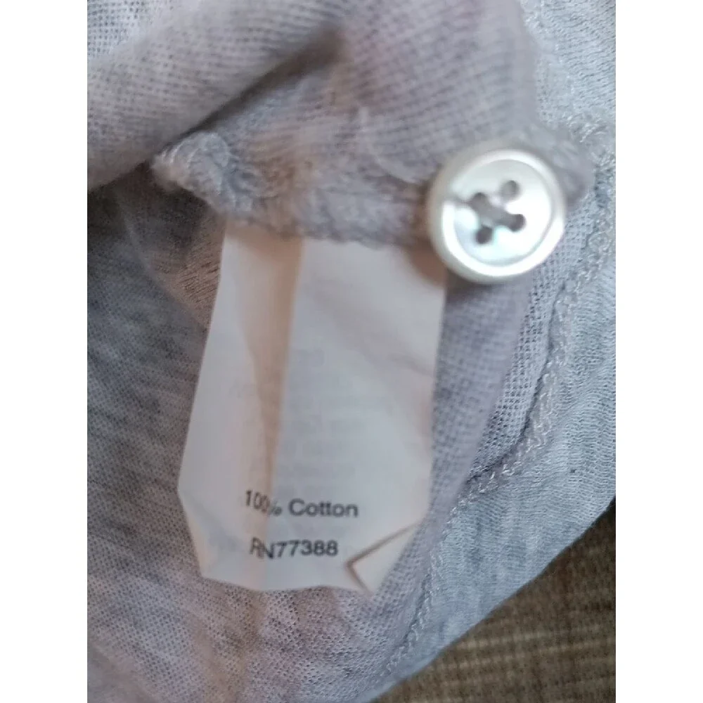 JCrew Hazy Grey Cotton Tee Shirt